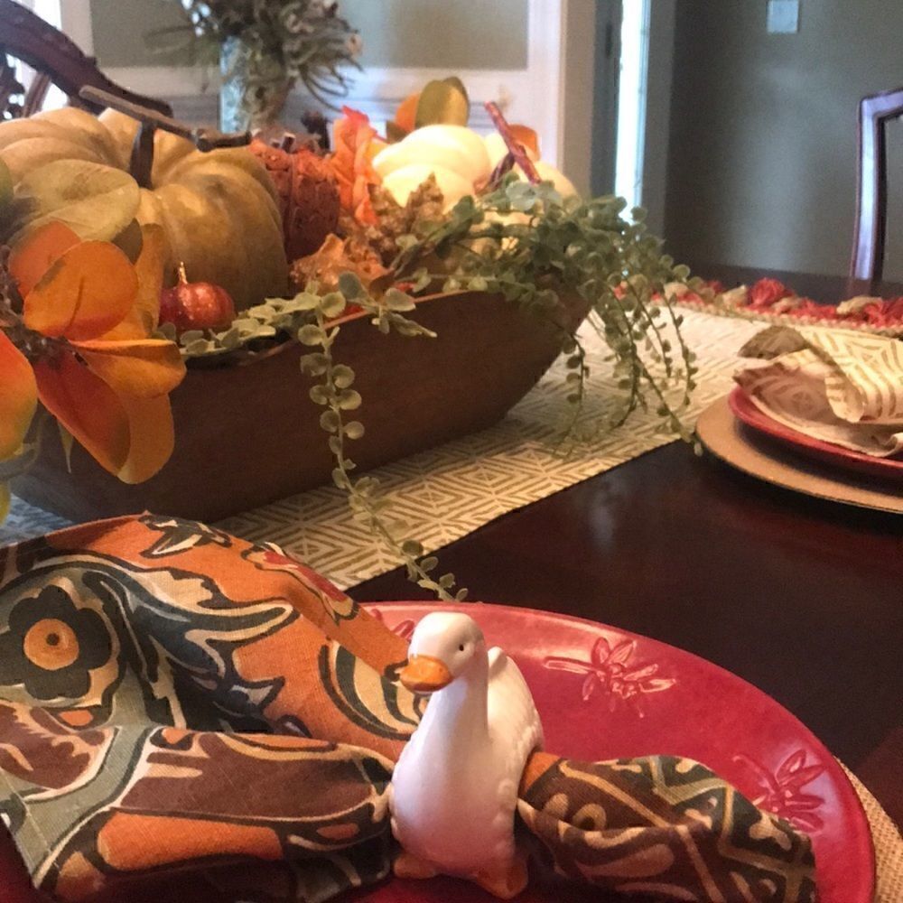 4 Duck Napkin Rings 